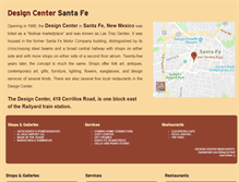 Tablet Screenshot of designcentersantafe.com